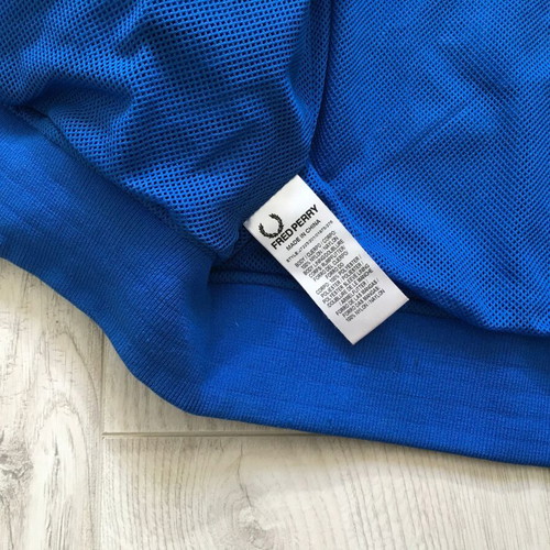 Fred Perry men's windbreaker jacket used, size L, bomber style, blue