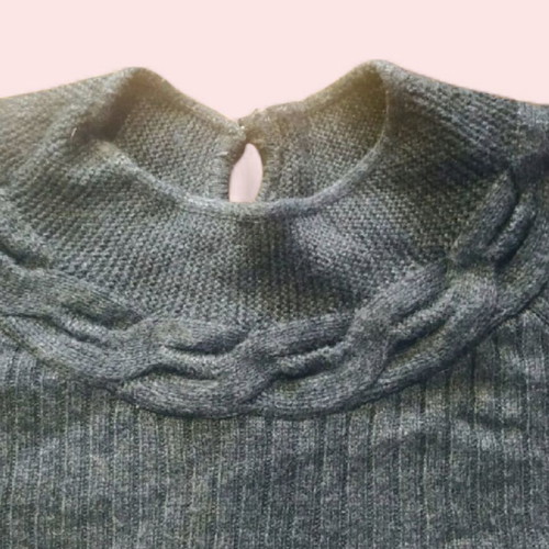 Paul Costelloe knitted winter dress like new, grey, size M-38