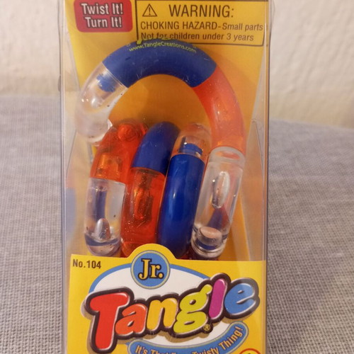 Tangle Jr. Sparkle Clear Multi-color Retro Fidget Toy 2011
