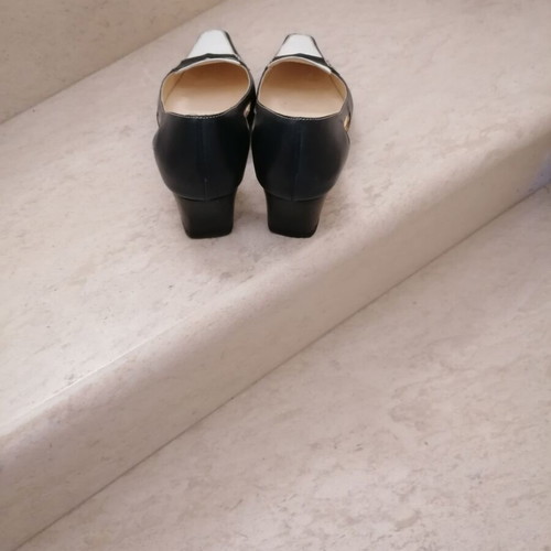 Kalogirou Pumps size 41 like new, blue and white leather