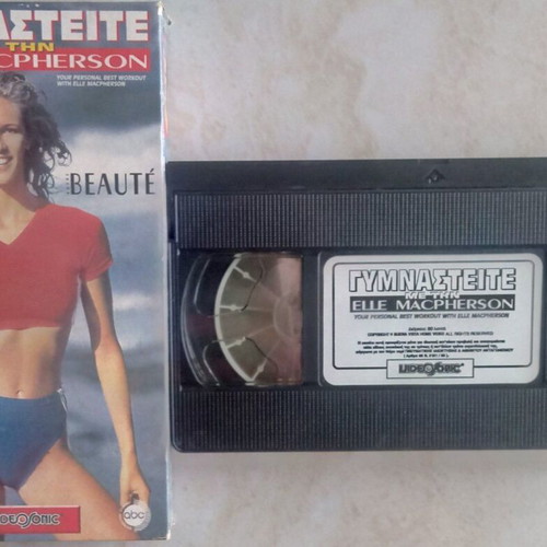 Gymnasteite with Elle MacPherson VHS used workout tape