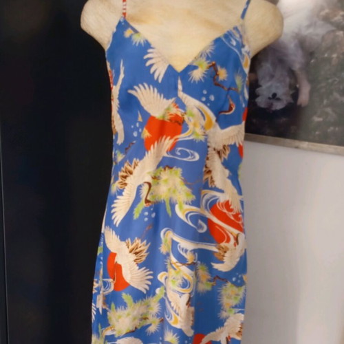 Superdry dress used, size 40, blue viscose