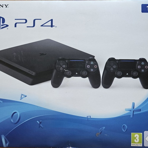 Sony PlayStation 4 Slim 1TB CUH-2016B original box used with manuals and inserts