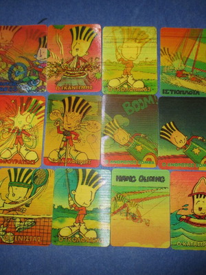 16 holographic 3D cards, chipicao fido dido