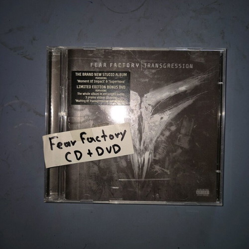 Fear Factory Transgression CD and DVD used with scratched packaging