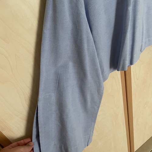 Zara cropped shirt XL like new, blue cotton