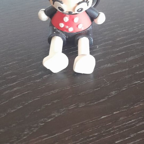 Minnie Mouse keychain with phone stand feature