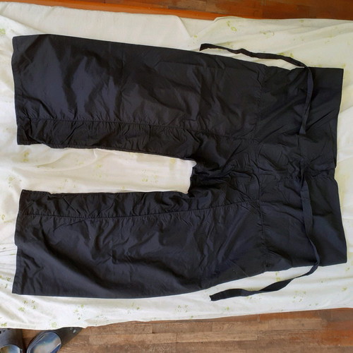 Judo pants men's used, black with belt