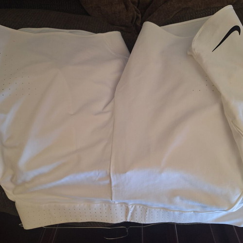 Nike Court Dry Team Tennis Shorts XL new, white with black logo