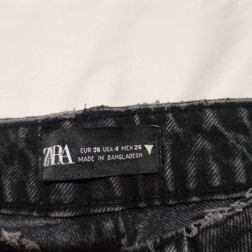 Zara black high waist mom fit jeans EU 36 like new
