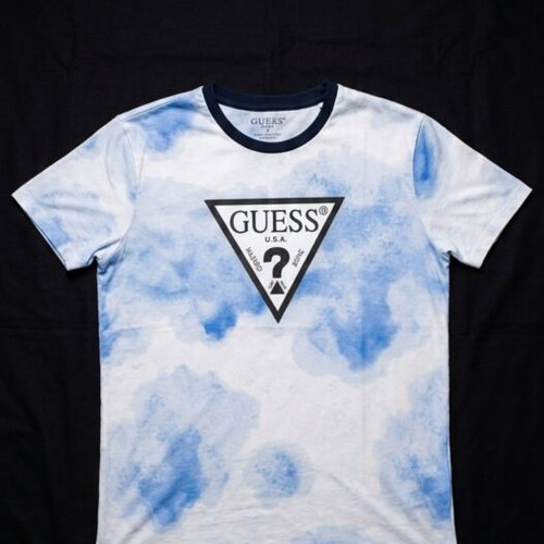 Guess T-shirt almost new, size 12-14, blue and white