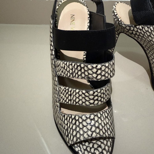 Nine West snakeskin pattern sandals size 41 like new