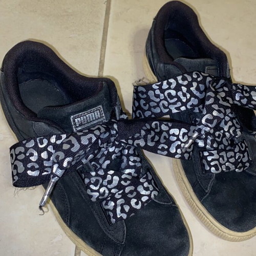 Puma shoes athletic with special laces size 38 black