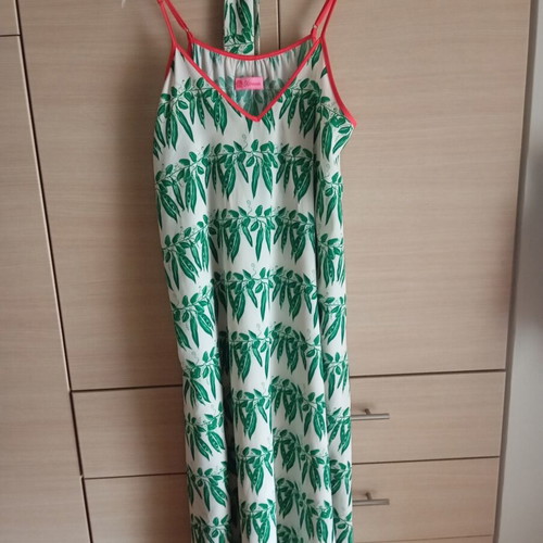 Karavan Tati dress like new, one size, white and green