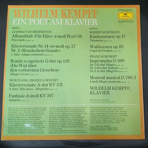 Vinyl Ein Poet Am Klavier Wilhelm Kempff used, classical