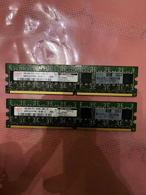 Ram DDR2 2x1GB Hynix hmp512u7ffp8c-s6 ab-c σαν καινούργιο