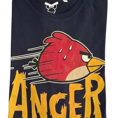 T-Shirt Anger We Trust XL, like new, blue