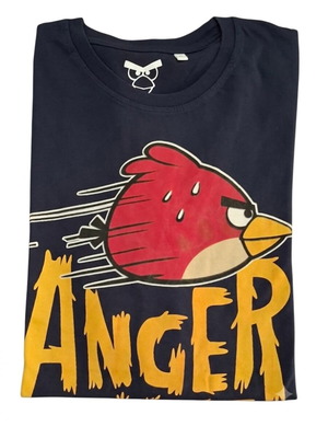 T-Shirt Anger We Trust XL, like new, blue
