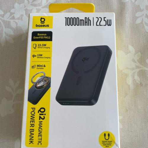 Baseus EnerFill FM12 portable battery new, 10000 mAh, magnetic Qi2