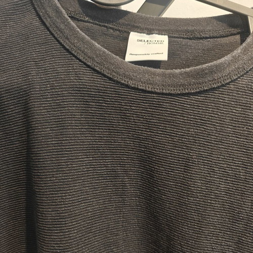 Men T-shirt XLarge black used by Selected