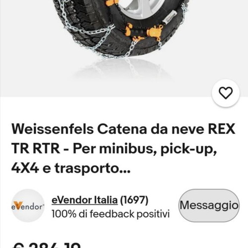 Weissenfels Rex TR 4x4 Snow Chains new for Jeep Mini Van