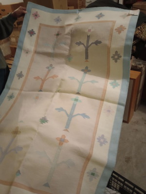 Indian cotton rugs like new, 2 pieces