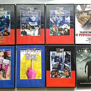 14 ταινίες DVD (Rambo, Matrix, Ελληνικές Κωμωδίες κτλ.)