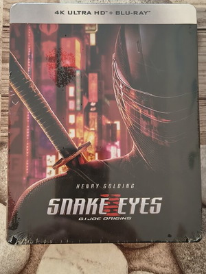 Snake Eyes G.I. Joe Origins 4K UHD + Blu-ray steelbook new with Greek subtitles