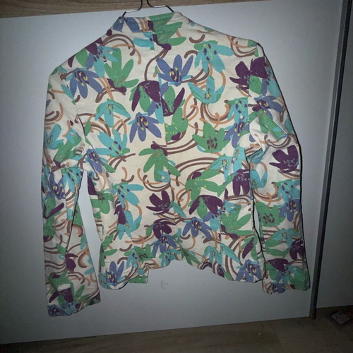 Sisley floral jacket like new, beige multicolor, size S