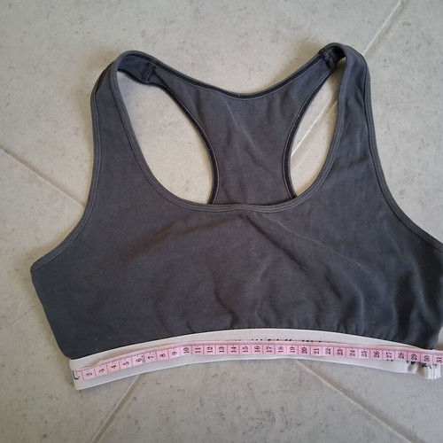 Walk sports bra used, black and gray, sizes M and L
