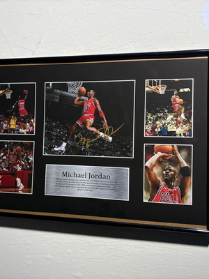 Αφίσα Michael Jordan Signed Replica Memorabilia A3 καινούργια