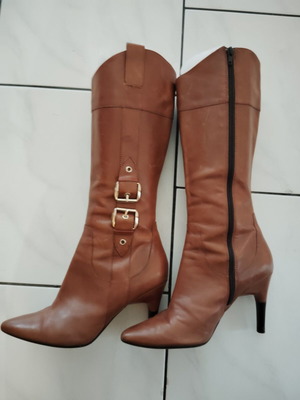 Via Spiga Lyra vintage δερμάτινες μπότες μέχρι το γόνατο νούμερο 37-38 σαν καινούργιο, καφέ