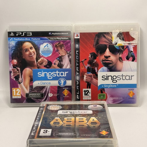 Sing It Bundle used for PlayStation 3, action adventure games x3