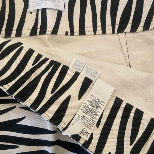 Zara animal print zebra skirt like new, size 34