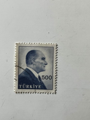Vintage Turkey 1959 Mustafa Kemal Ataturk Definitive Stamp used