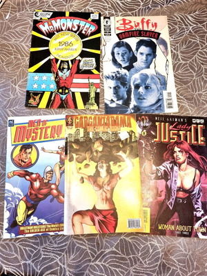 English comics used, pack of 5 American editions