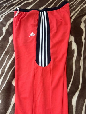 Adidas Παντελόνι Φόρμας Σαν Καινούργιο, Πορτοκαλί και Μαύρο, Μέγεθος XL