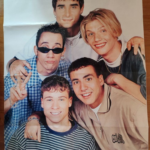 Psythiroi Kardias poster used, 1997-1998, with Backstreet Boys