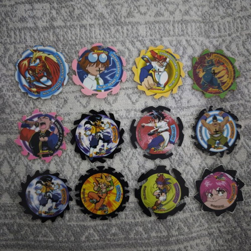 BeyBlade tops set with numbers 6, 38, 39, 65, 66, 67, 70, 75, 79, 80, 87, 89