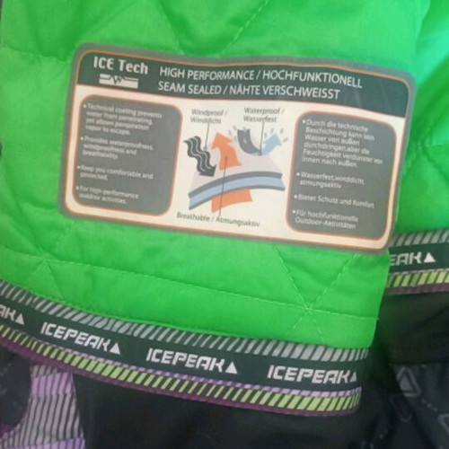 Icepeak unisex ski jacket waterproof and windproof size L like new