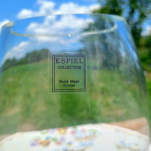 Espiel glass vase new, handmade crystal