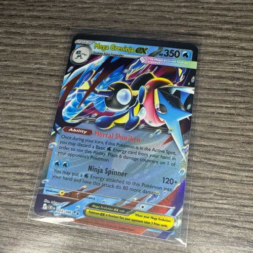 Mega Greninja EX Pokemon card new