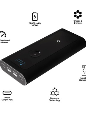 UZE BOLD 265W fast charging power bank with wireless