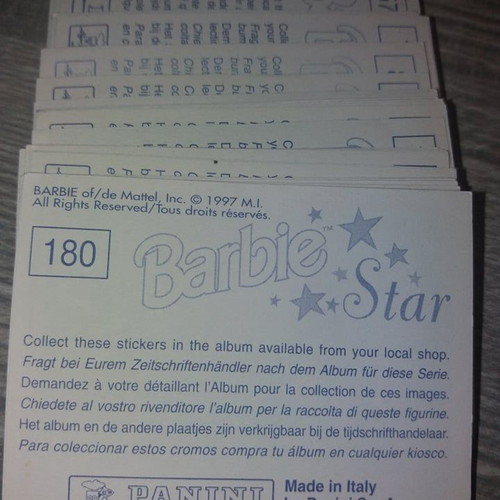 Stickers Barbie Star 1997 Panini