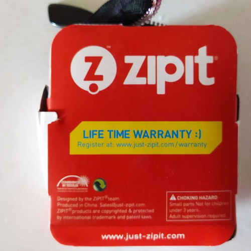 Zipit Black & Rainbow Teeth pencil case new