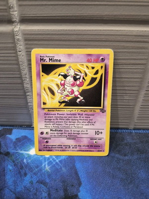 Pokemon Mr. Mime Jungle Set 1999 Non-Holo Rare Card like new