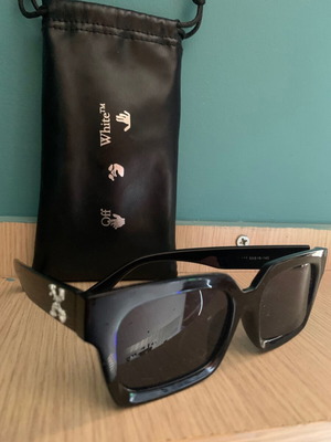 Off White sunglasses black unisex used with case
