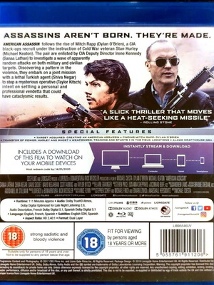 BLU-RAY AMERICAN ASSASSIN ACTION/THRILLER MOVIE WITH MICHAEL KEATON AND TAYLOR KITSCH