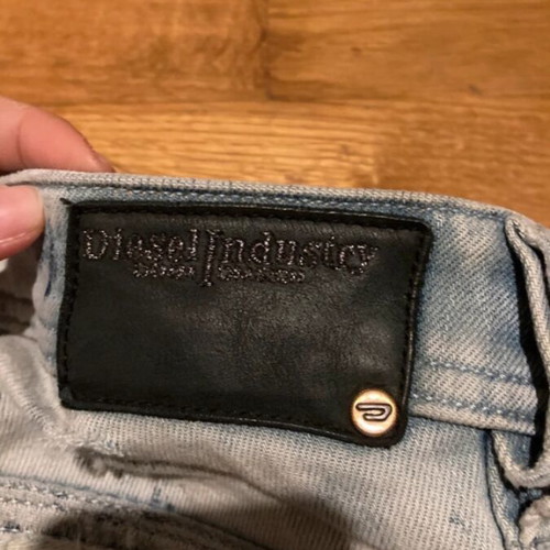 Diesel Y2K Light Blue Distressed Skinny Jeans used, size M