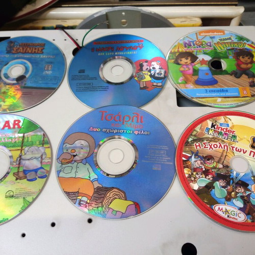 Children's DVD and VCD used, pack of 100